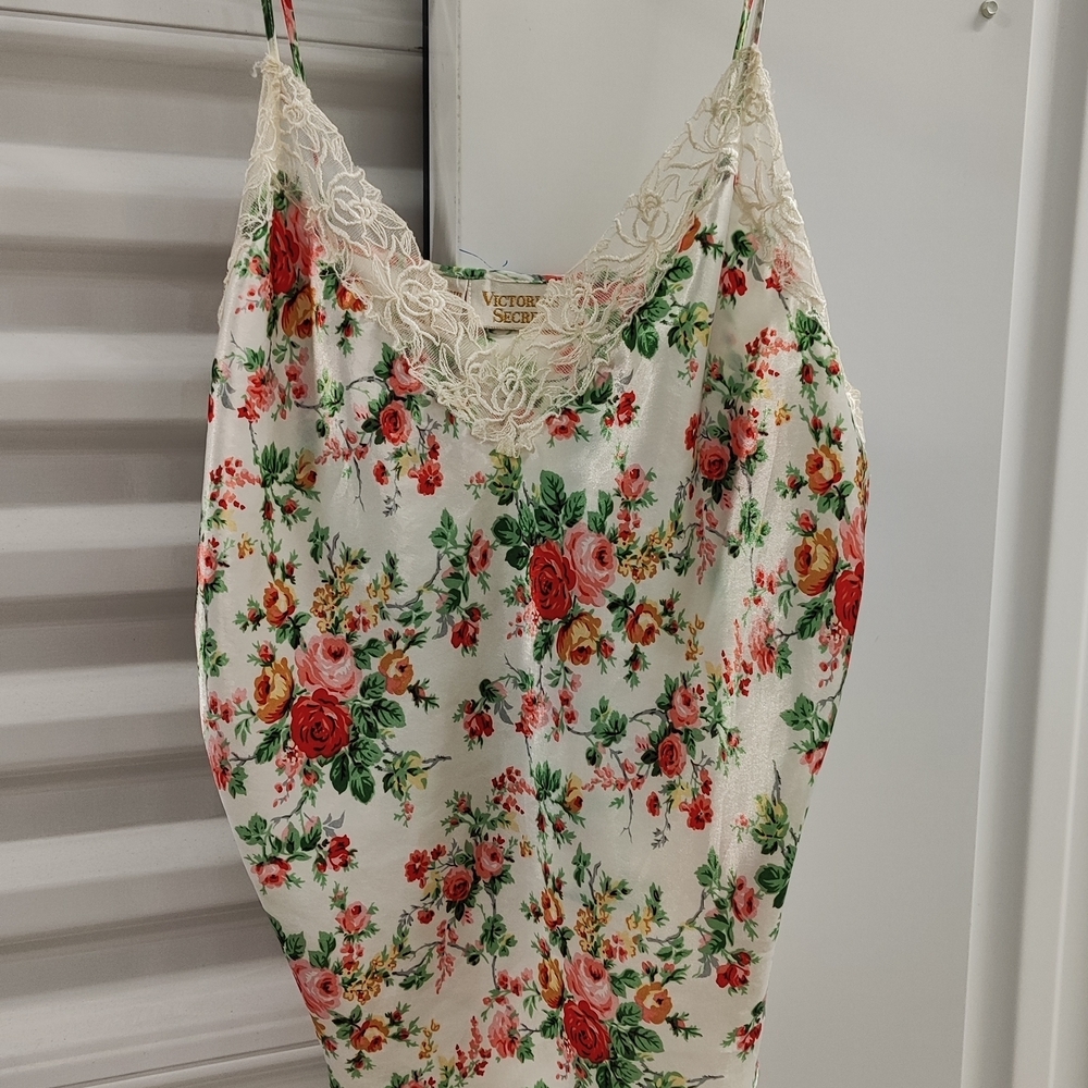 Victoria's Secret Floral Camisole with Lace Trim